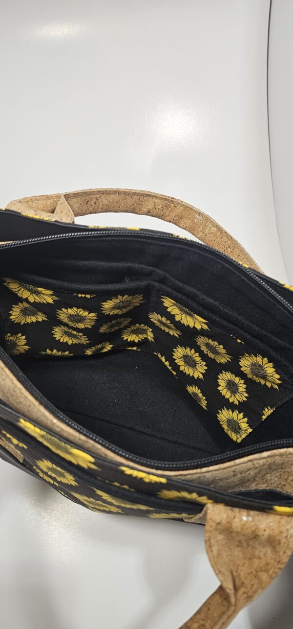 20251029_131557 Handmade Sunflower Cork Handbag