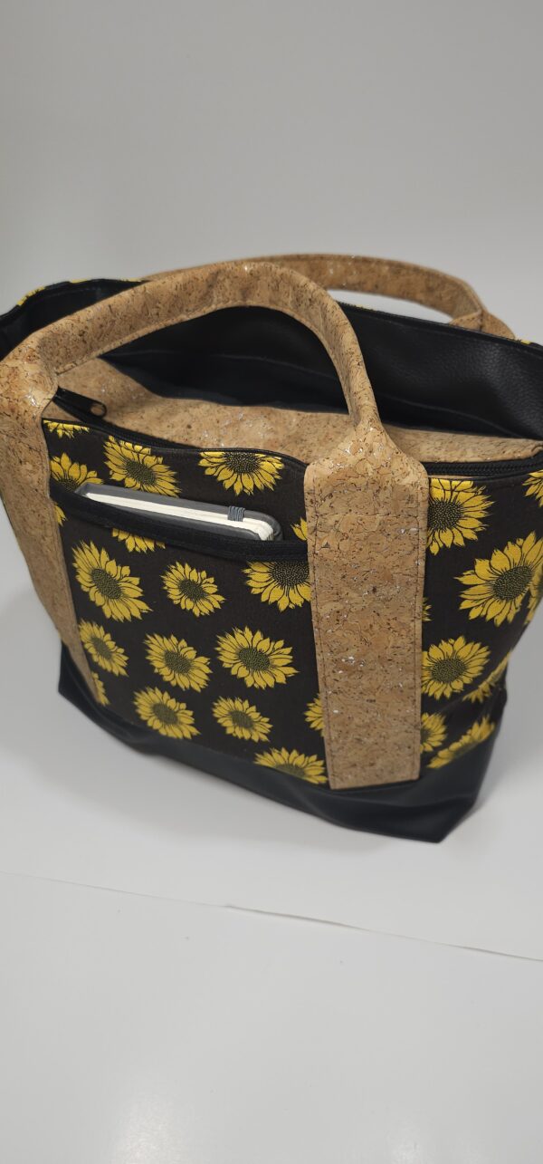 20251029_133240 Handmade Sunflower Cork Handbag