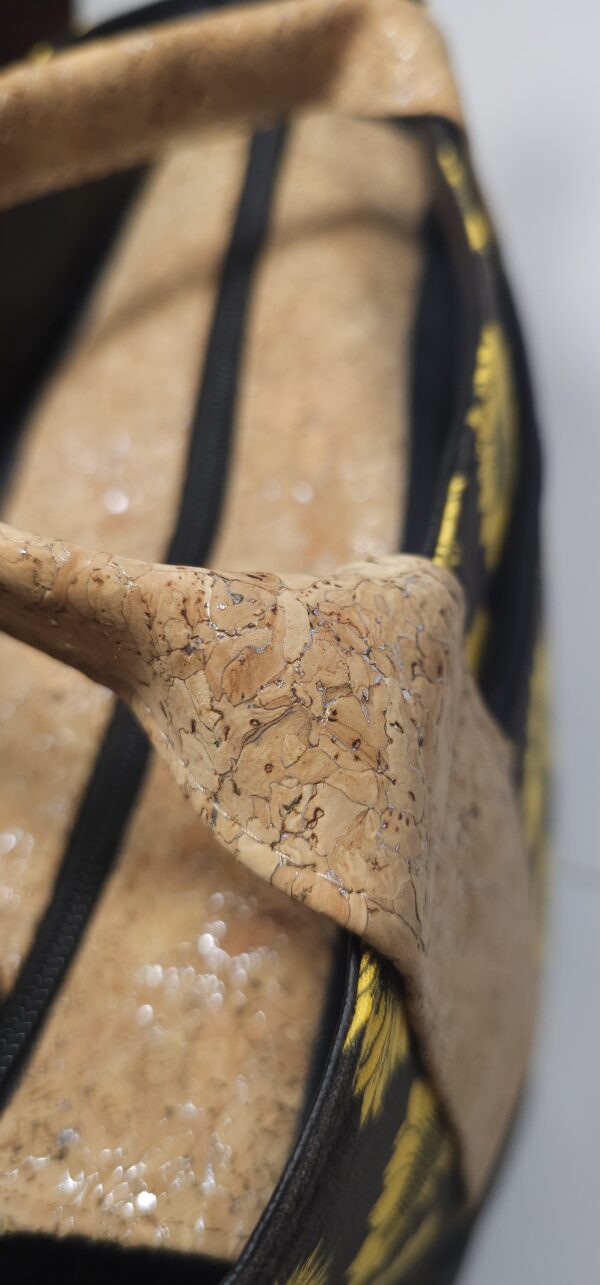 20251029_133504 Handmade Sunflower Cork Handbag