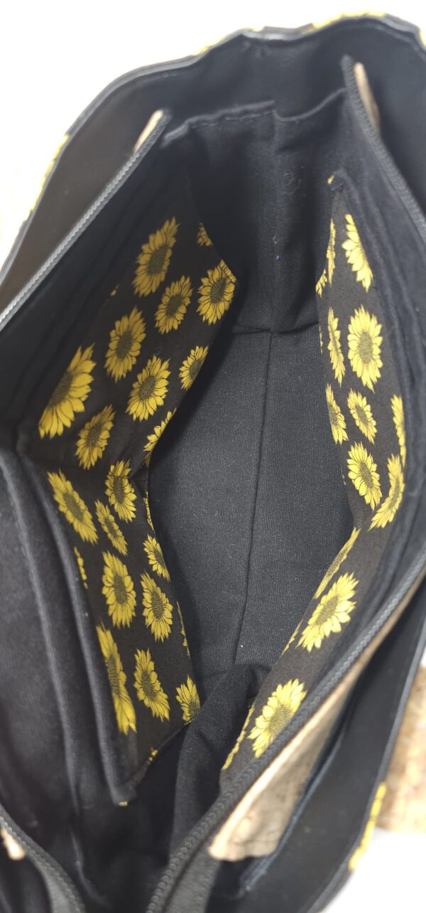 Handmade Sunflower Cork Handbag