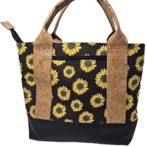 Handmade Sunflower Cork Handbag