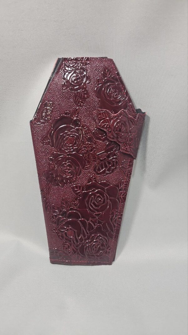Coffin Wallet - Red Roses