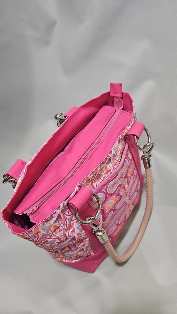 Groovy Pink Mushroom Handbag