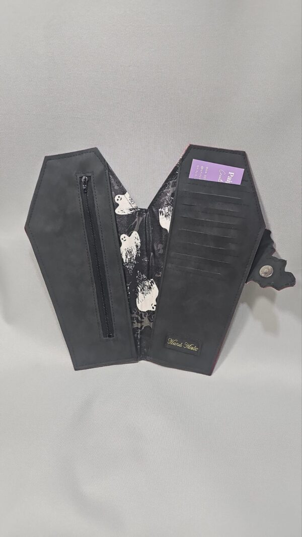 Coffin Wallet - Red Roses